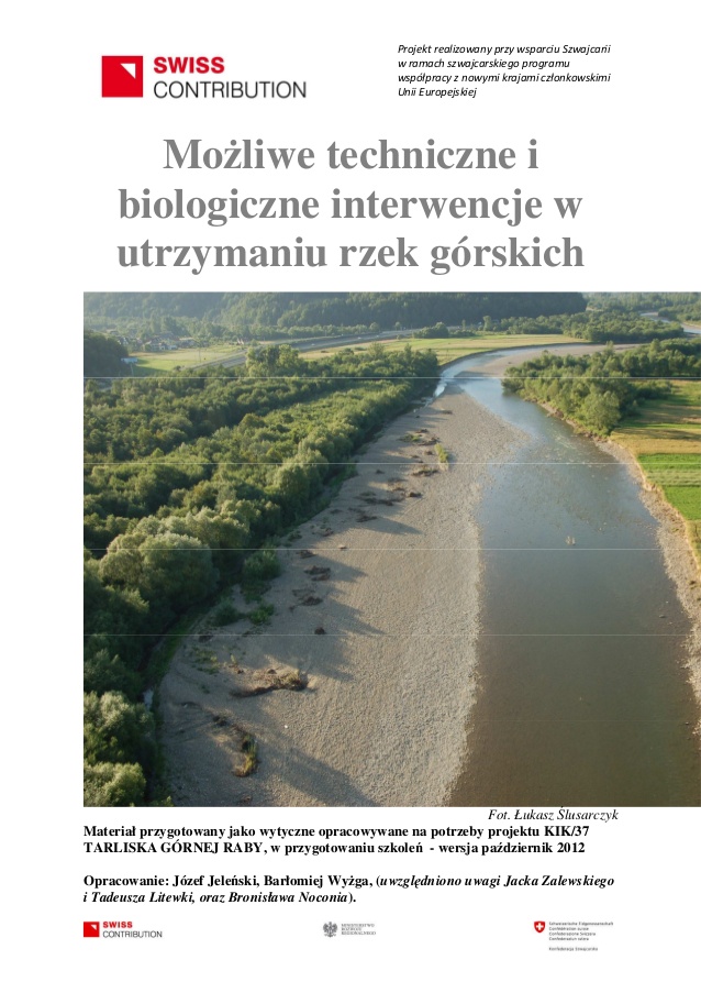 Możliwe techniczne i biologiczne interwencje w utrzymaniu rzek górskich